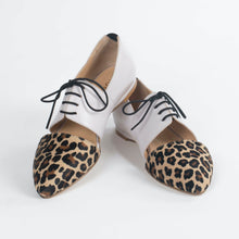 Load image into Gallery viewer, Indigenous Genuine Leather Calf Hair Oxford Flat Shoes by Lordess Lordess