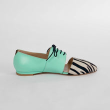 Load image into Gallery viewer, Nomad Genuine Leather Calf Hair Oxford Flat Shoes by Lordess Lordess