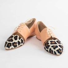 Load image into Gallery viewer, Sapien Genuine Leather Calf Hair Oxford Flat Shoes by Lordess Lordess