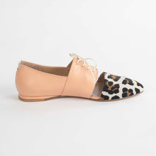 Load image into Gallery viewer, Sapien Genuine Leather Calf Hair Oxford Flat Shoes by Lordess Lordess