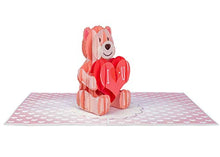 Load image into Gallery viewer, Paper Love Valentines Day 3D Pop Up Card - Love Bear
