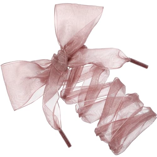 Organza Shoe Laces (2 pairs)- Dark Pink