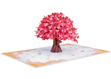 Load image into Gallery viewer, Paper Love Valentines Day 3D Pop Up Card - Love Tree
