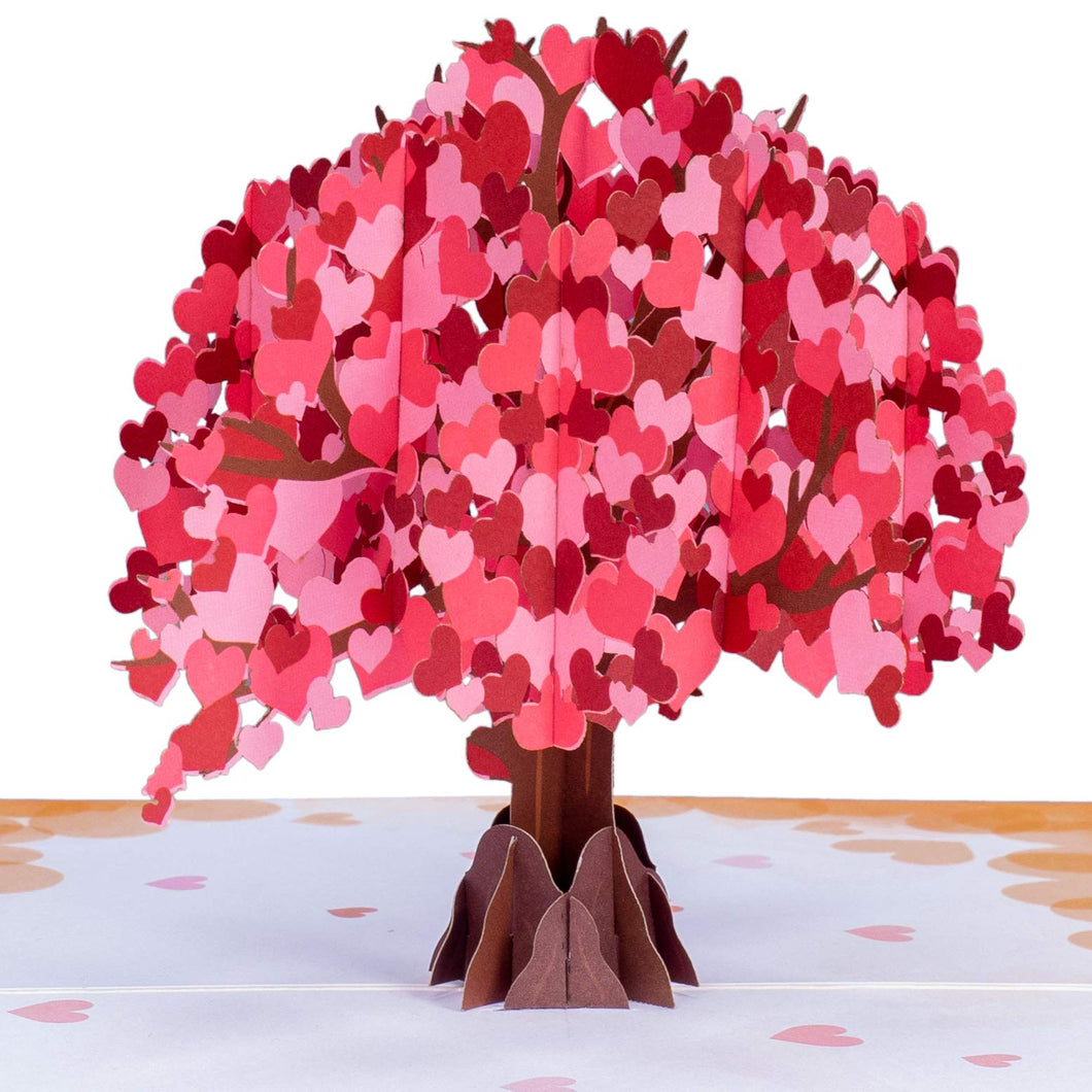 Paper Love Valentines Day 3D Pop Up Card - Love Tree